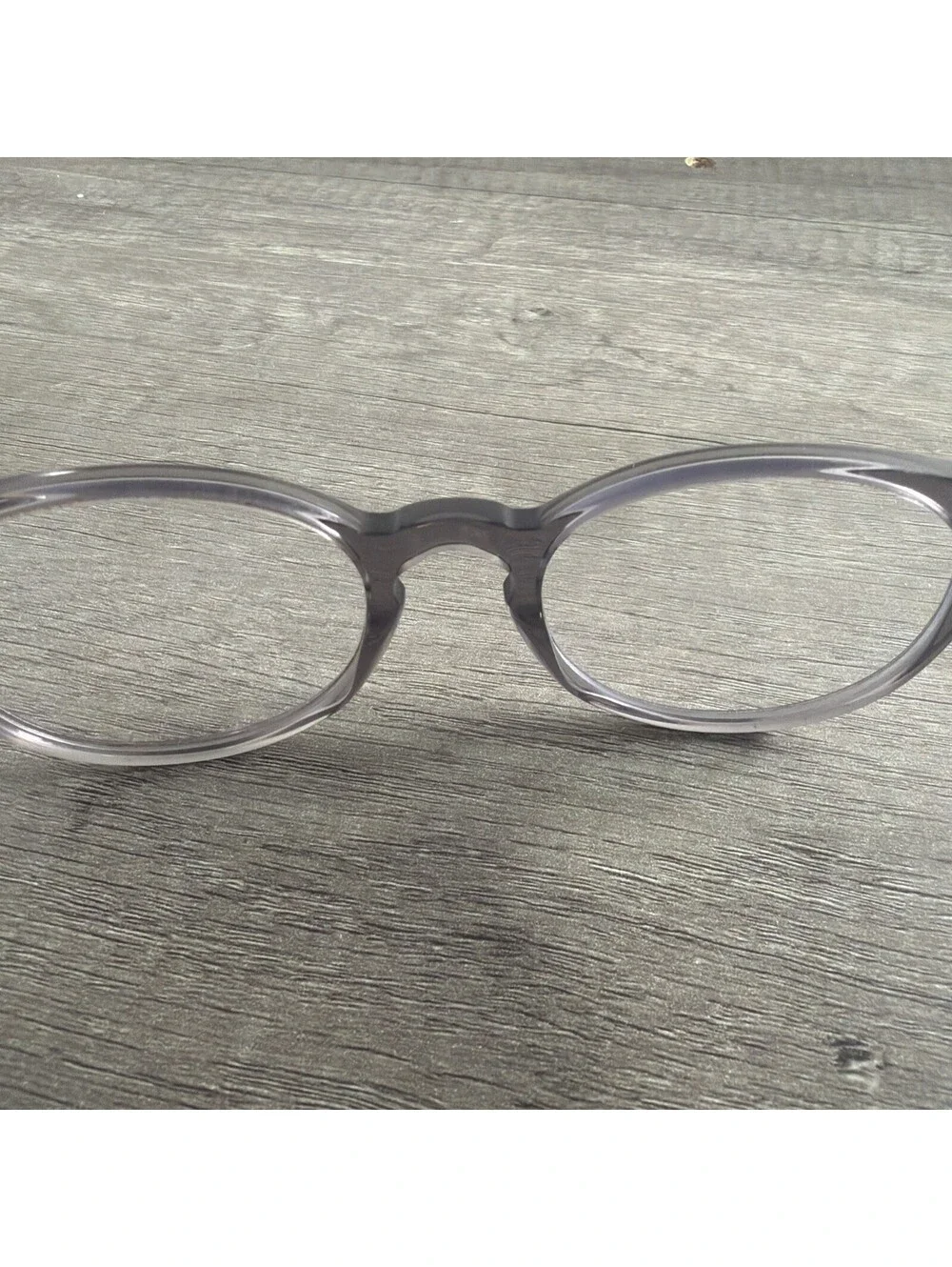 Stature Eyewear Eyeglasses 210 Round Grey Translucent FRAMES ONLY 55-22-150